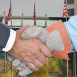 labor-management handshake